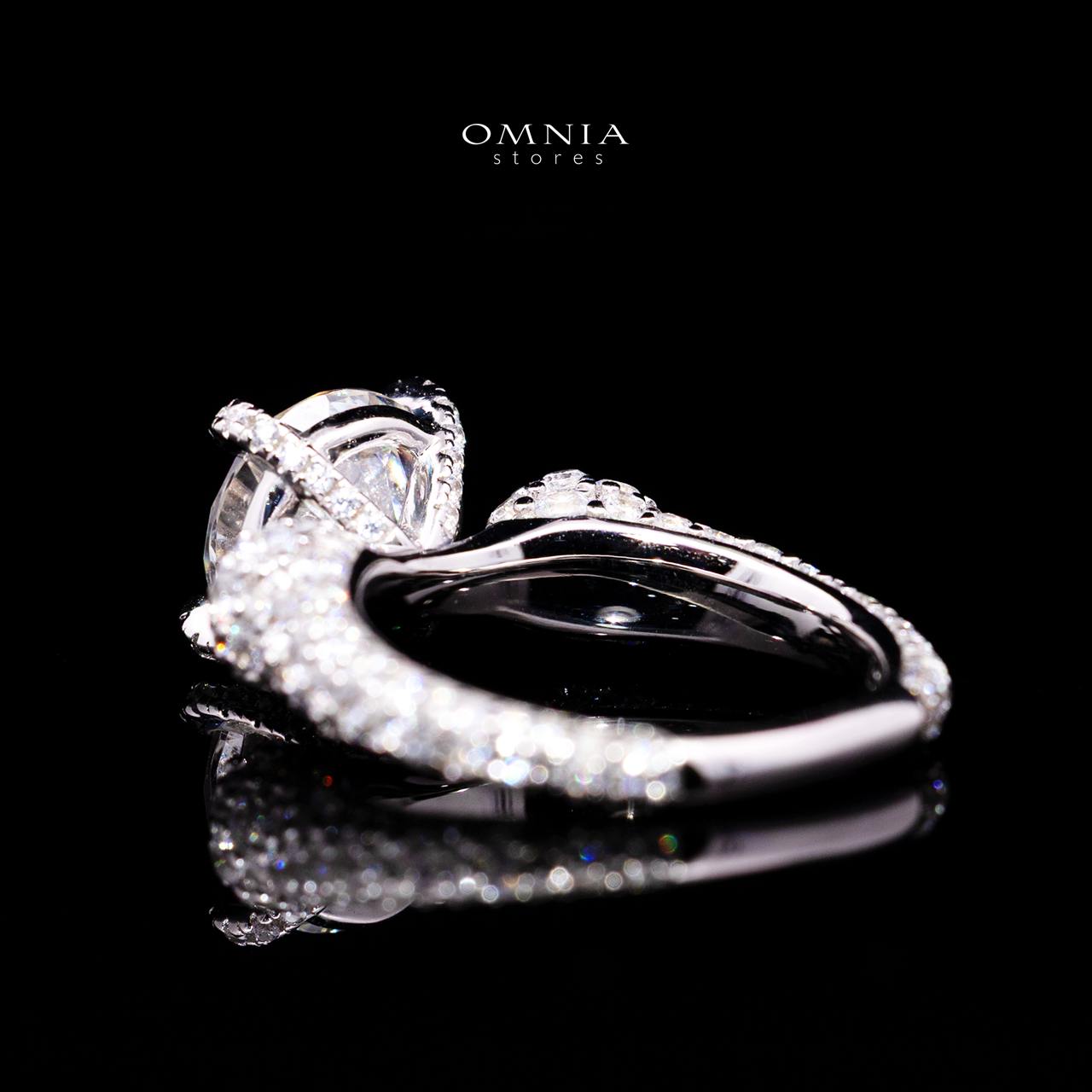 Ariyah Ring with Certified Premium Simulated Diamonds in 925 Sterling Silver
