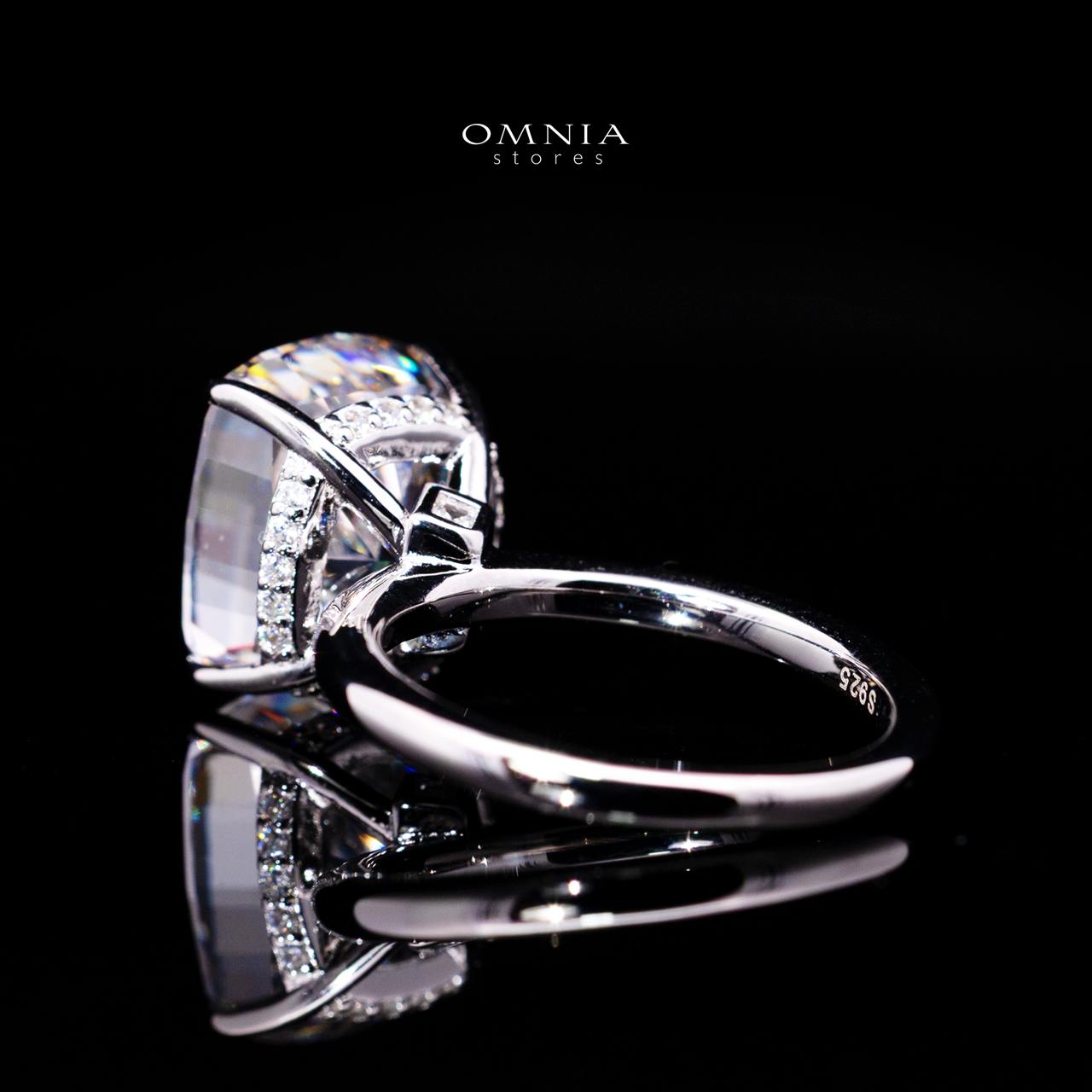 Rebecca Ring with Certified Premium Simulated Diamonds in 925 Sterling Silver
