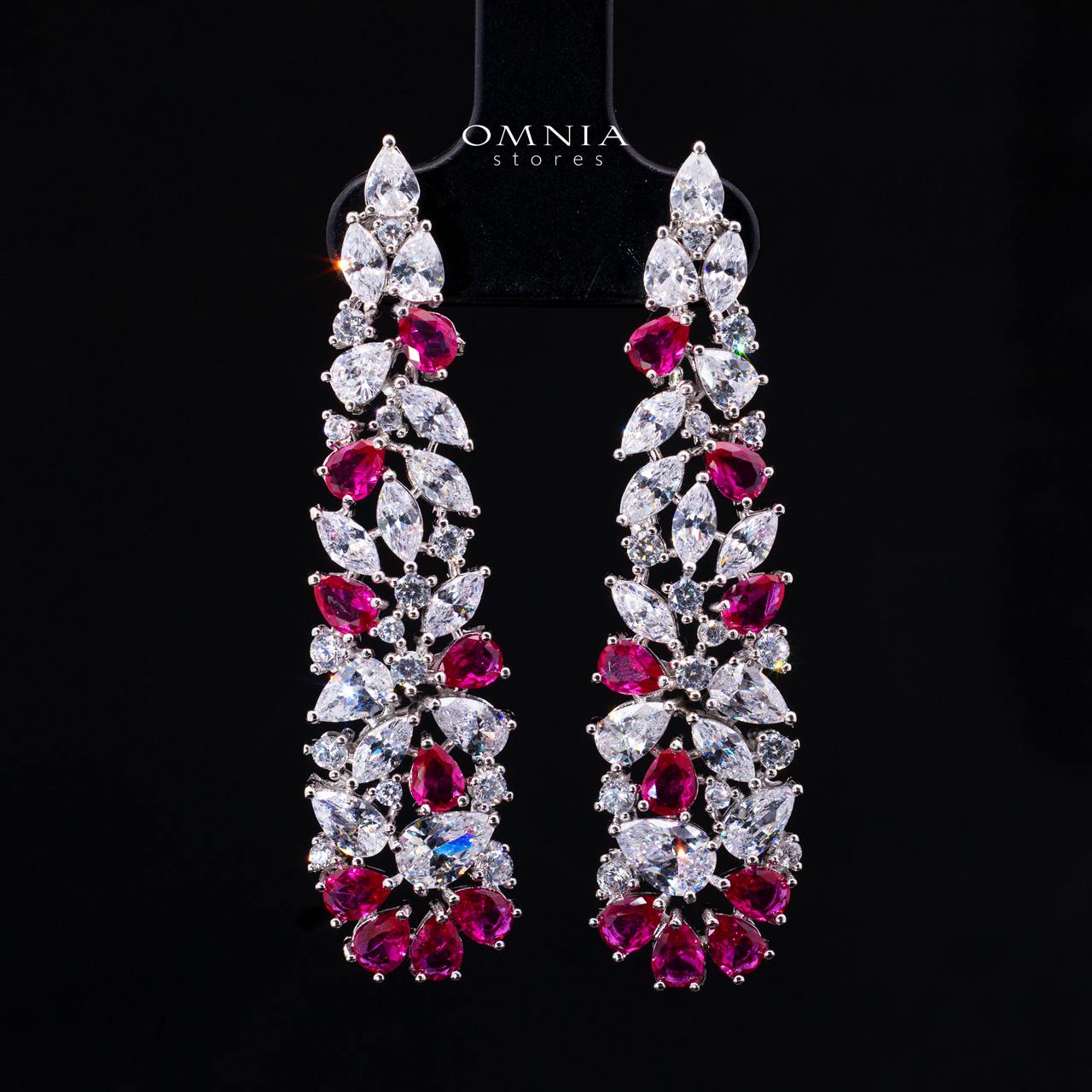 Safira Ruby Red Luxury Bridal Full Jewelry Set with High-Quality Premium Simulated Diamonds
