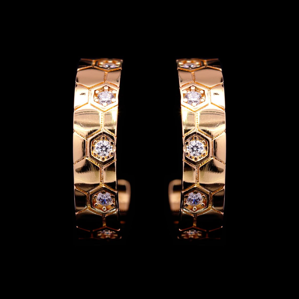 Rana Gold Luxury Bridal Full Set High-Quality Zircon Stones with Rhodium-Plated Finish