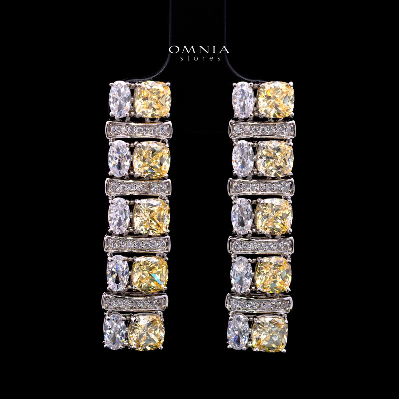 Marley Yellow Bridal Full Set with High-Quality Simulated Diamonds – Rhodium Plated
