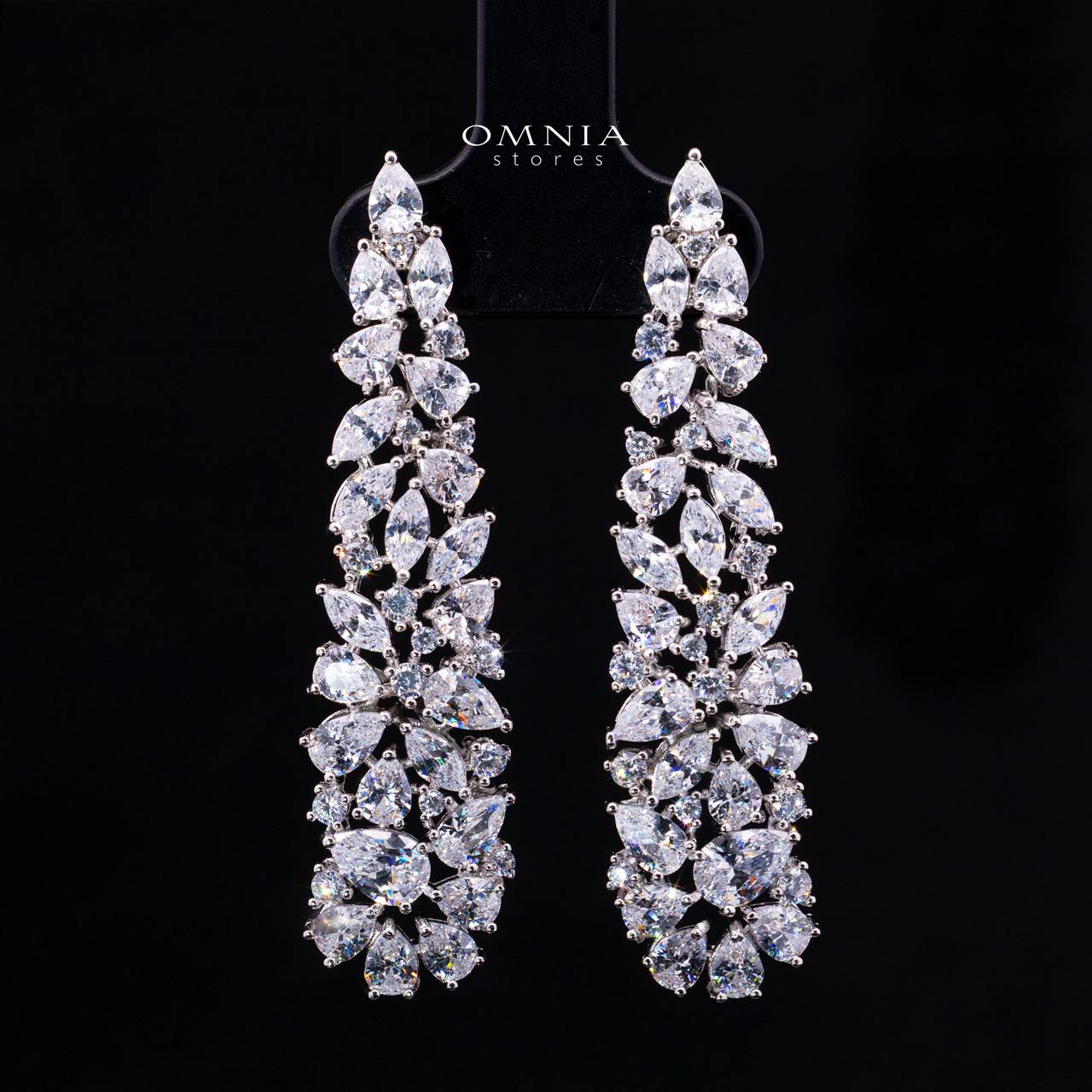 Safira White Luxury Bridal Full Jewelry Set with High-Quality Premium Simulated Diamonds