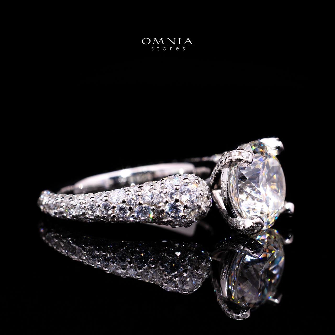 Ariyah Ring with Certified Premium Simulated Diamonds in 925 Sterling Silver