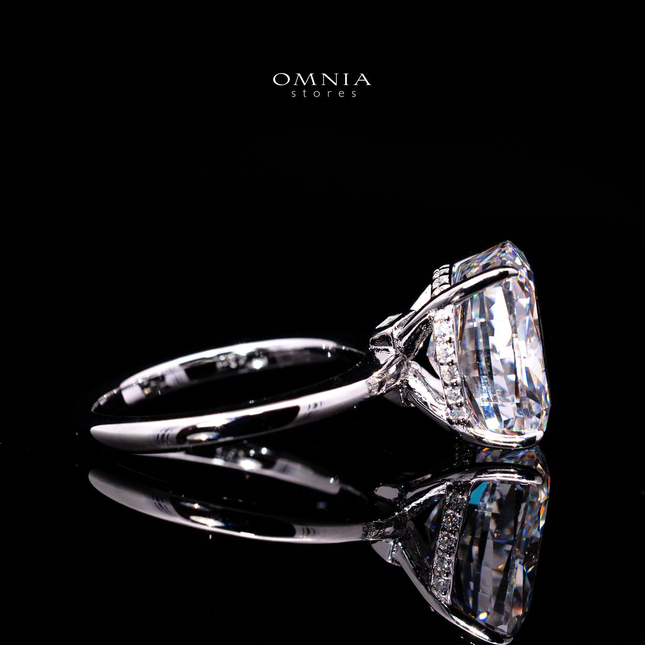 Rebecca Ring with Certified Premium Simulated Diamonds in 925 Sterling Silver