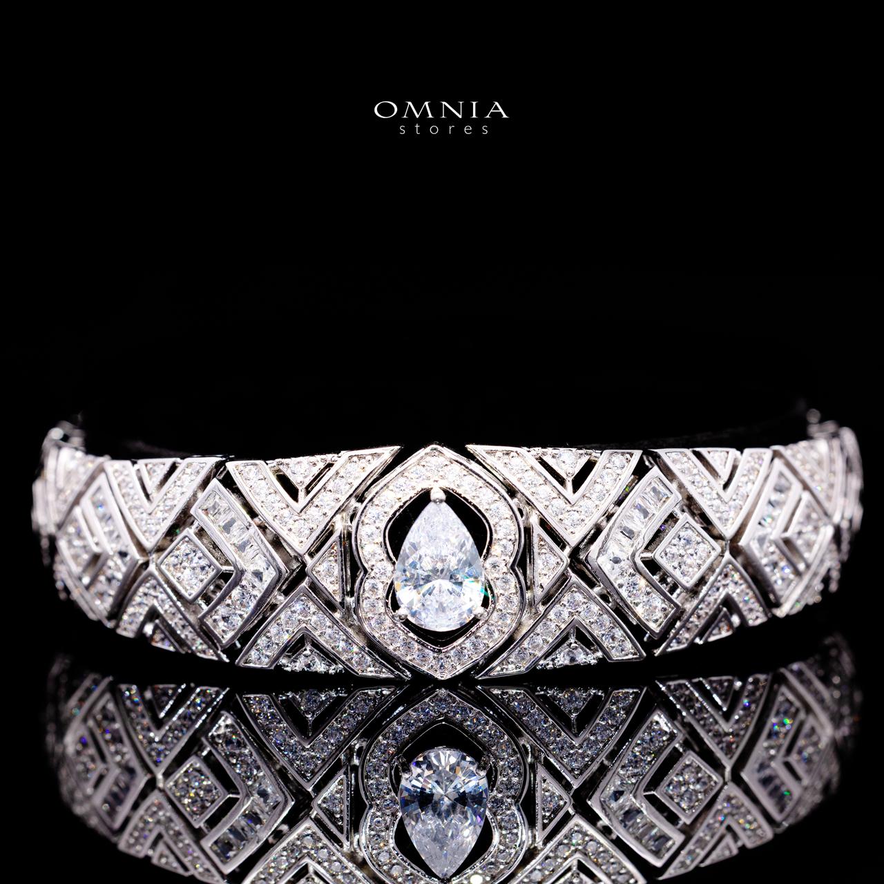 Daryan White Luxury Bridal Full Set with High-Quality Simulated Diamonds – Rhodium Plated