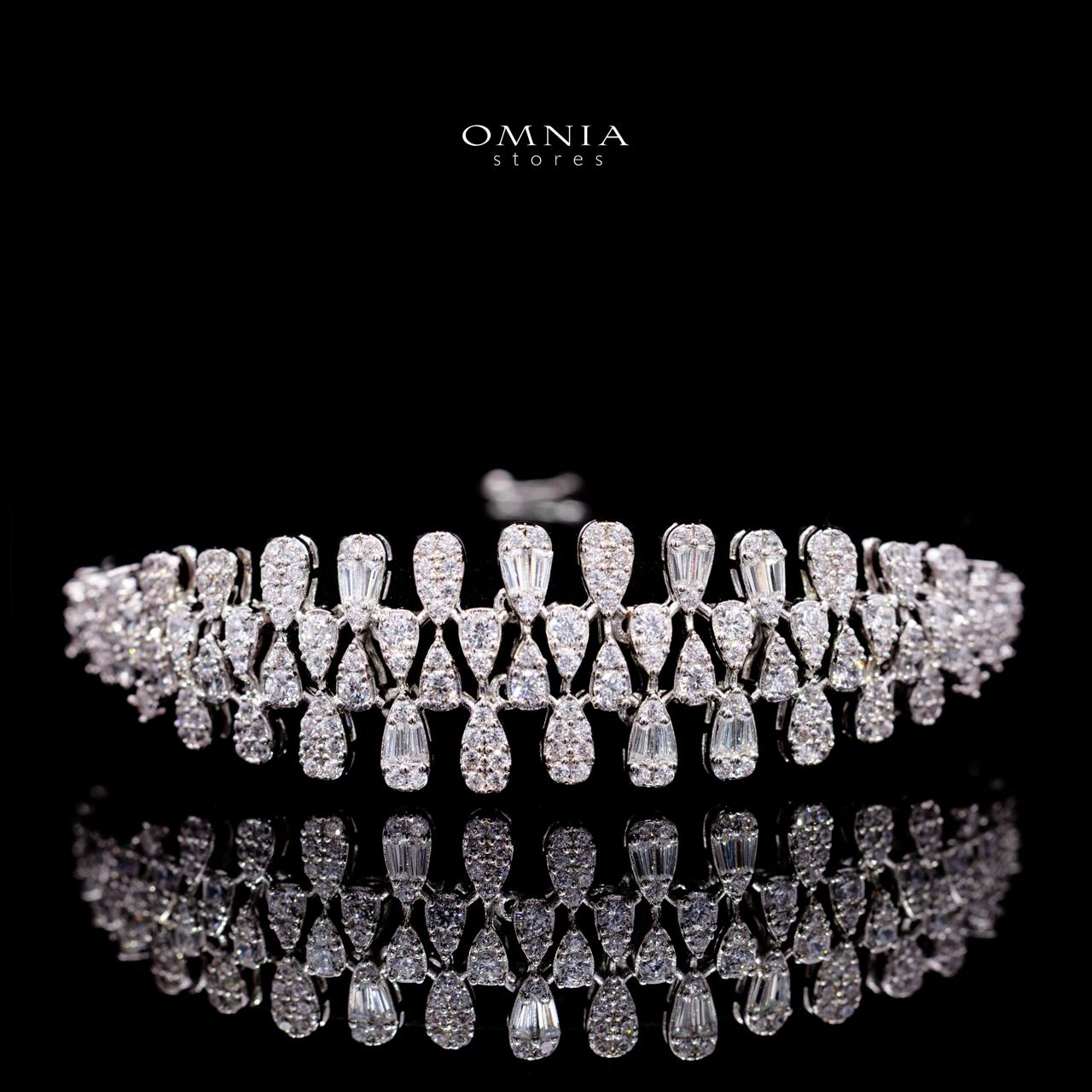 Charmaine Luxury Bridal Full Set with High-Quality Simulated Diamonds – Rhodium Plated