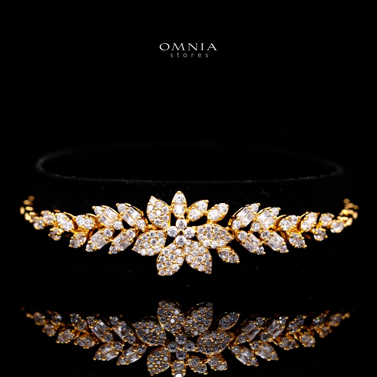 Farrah Gold Luxury Bridal Full Set with High-Quality Simulated Diamonds – Rhodium Plated