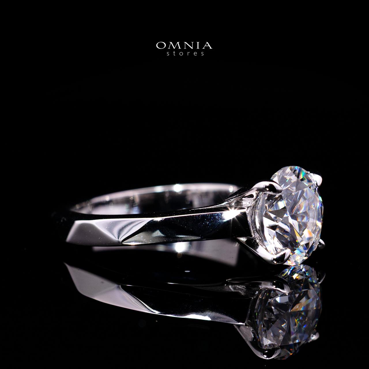 Fergie Ring with Certified Premium Simulated Diamonds in 925 Sterling Silver
