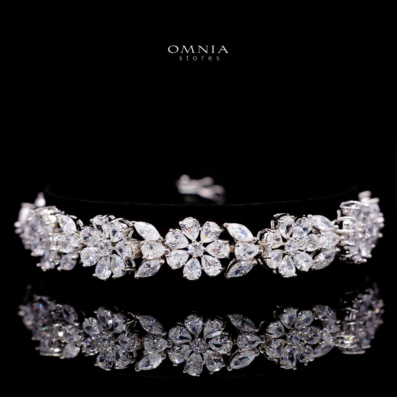 Seema White Luxury Bridal Full Set with High-Quality Simulated Diamonds – Rhodium Plated
